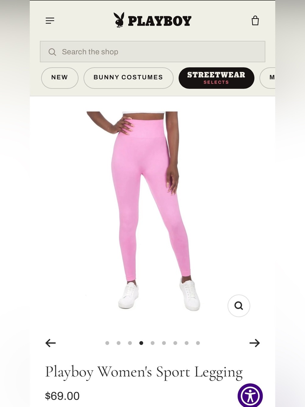 Playboy Pink Seamless Leggings